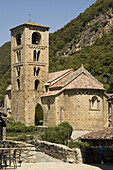 Romanesque church of Sant Cristòfol (s. XII), Beget. La Garrotxa Natural Park, Girona province, Catalonia, Spain