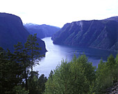 Scenic aurlandfjord, Norway.