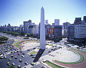 Obelisk, Plaza de republica, Buenos aires, Argentina.