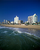 Ocean front skyline, Durban, South africa.