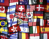 National flags.