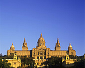 Palau nacional, Montjuic, Barcelona, Catalunya, Spain.