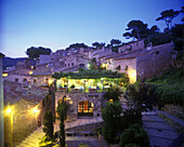 Cafe, old town, tossa de mar, Costa brava, Spain.