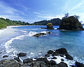 Scenic espadilla sur beach, Manuel antonio National Park, Costa Rica.