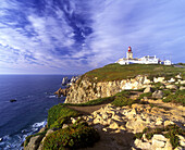 Lighthouse, Cabo de roca coastline, (western point of mainland europe) portugal.