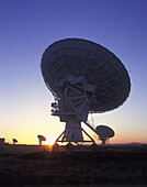 Radio telescope satellite dishes, (vlart) san augustine plain, New mexico, USA.