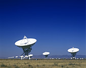 Radio telescope / satellite dishes: (vlart) san augustine plain, New mexico, USA.