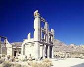 Cook & company bank, Rhyolite ghost town, Nevada, USA.