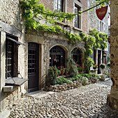 Rue du Prince. Medieval city of Pérouges. Rhône Valley. France.