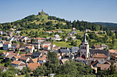 Skyline and rock od Dabo. Moselle, Lorraine, France