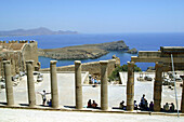 The Acropolis of Lindos. Rhodes Island, Dodecanese. Greece