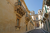 Nicolaci street. Noto (Baroque village). Sicily. Italy