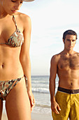 ini, Bikinis, Caucasian, Caucasians, Color, Colour, Contemporary, Couple, Couples, Daytime, Distance