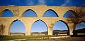 Gothic aqueduct. Morella. Castellón province, Spain