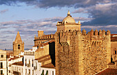 Torre del Bujaco (12th century) in Plaza Mayor. Caceres. Extremadura. Spain