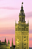 Giralda Tower. Cathedral of Seville. Andalusia. Spain.