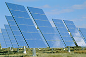Solar power plant in Tabernas desert. Almería province, Andalusia, Spain