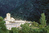 Tiny village of Ferreirola, Alpujarras mountains area in the evening. Granada province, Andalusia, Spain