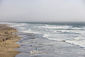 Kitesurfers near Ocean Beach, San Francisco, California, USA