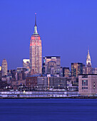 Empire State Building, Mid-town skyline, Manhattan, New York, Usa