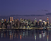 Christmas, Mid-town skyline, Manhattan, New York, USA