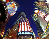Nasdac stock exchange, Times square, Midtown, Manhattan, New York, USA