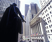 Washington statue, Wall Street, Financial district, Manhattan, New York, USA