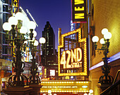 Theater awning, 42nd. Street, Midtown, Manhattan, New York, USA