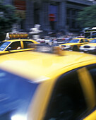 Taxi cabs, Fifth Avenue, Manhattan, New York, USA