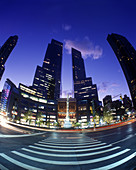 Time warner towers, Columbus circle, Upper west side, Manhattan, New York, Usa