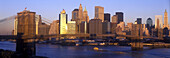 Brooklyn bridge, Downtown skyline, Manhattan, New York, USA