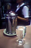 Cold water jug, Diner, Greenwich village, Manhattan, New York, USA