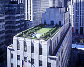 Roof garden, Rockefeller Center, Midtown, Manhattan, New York, USA