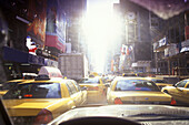Lunchtime traffic, Times square, Midtown, Manhattan, New York, USA