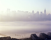 Upper westside skyline, Manhattan, New York, USA