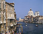 Grand canal & salute point, Venice, Italy.