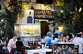 Restaurant at Plaka District. Athens. Greece
