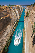 Corinth Canal, built between 1883-1893. Greece