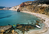 Paleohori Beach in the southern coast of Milos. Cyclades Islands. Greece