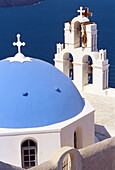 Church, Thera, Santorini, Cyclades Islands, Greece