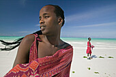 Masai people. Kiwengwa beach. Zanzibar Island. Tanzania