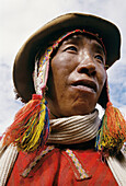 Men with traditional dress. Urubamba River valley, Peru