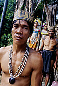 Iban people. Iban long house. Batang Ai National Park. Sarawak. Borneo. Malaysia