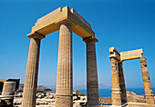 The Acropolis. Lindos. Rhodes. Dodecanese. Greece