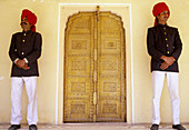 City Palace guards. Jaipur, Rajasthan, India