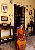 Dining room of Braganca House 17th century Goan trader s mansion, Chandor. Goa, India