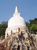 Buddhist monastery, Dimbulagala near Polonnaruwa. Sri Lanka
