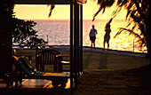 Sonnenuntergang im Resort, Heron Island, Great Barrier Reef, Australien