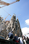 Baustelle Sagrada Familia, Barcelona, Katalanien, Spanien