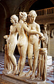 The Three Graces at Louvre Museum, Paris. France